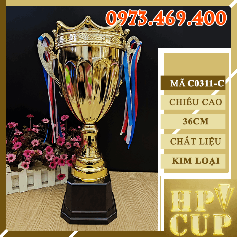 C311 Cup Thân Hoa Cúc Không Chóp Cup Bộ Kim Loại