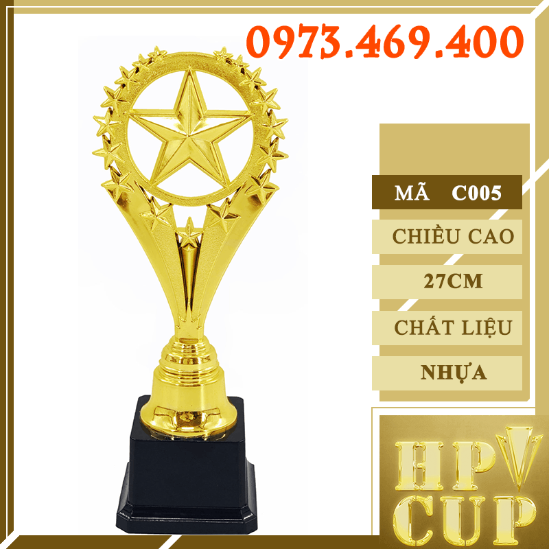 C005 Cup Mười Sao Tròn Thẩm Mỹ Size Nhỏ Nhựa