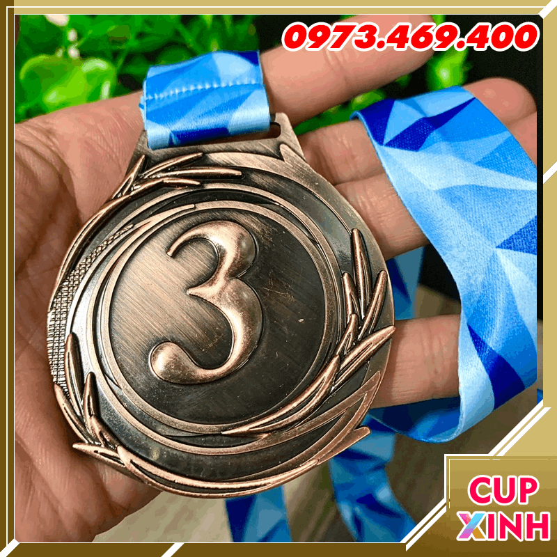 HC024 123 Huy Chương Vàng Bạc Đồng Kim Loại