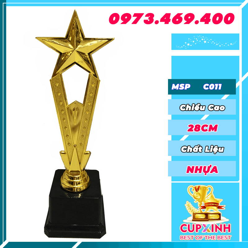 C011 Cup Ngôi Sao Gầy Size Nhỏ Nhựa