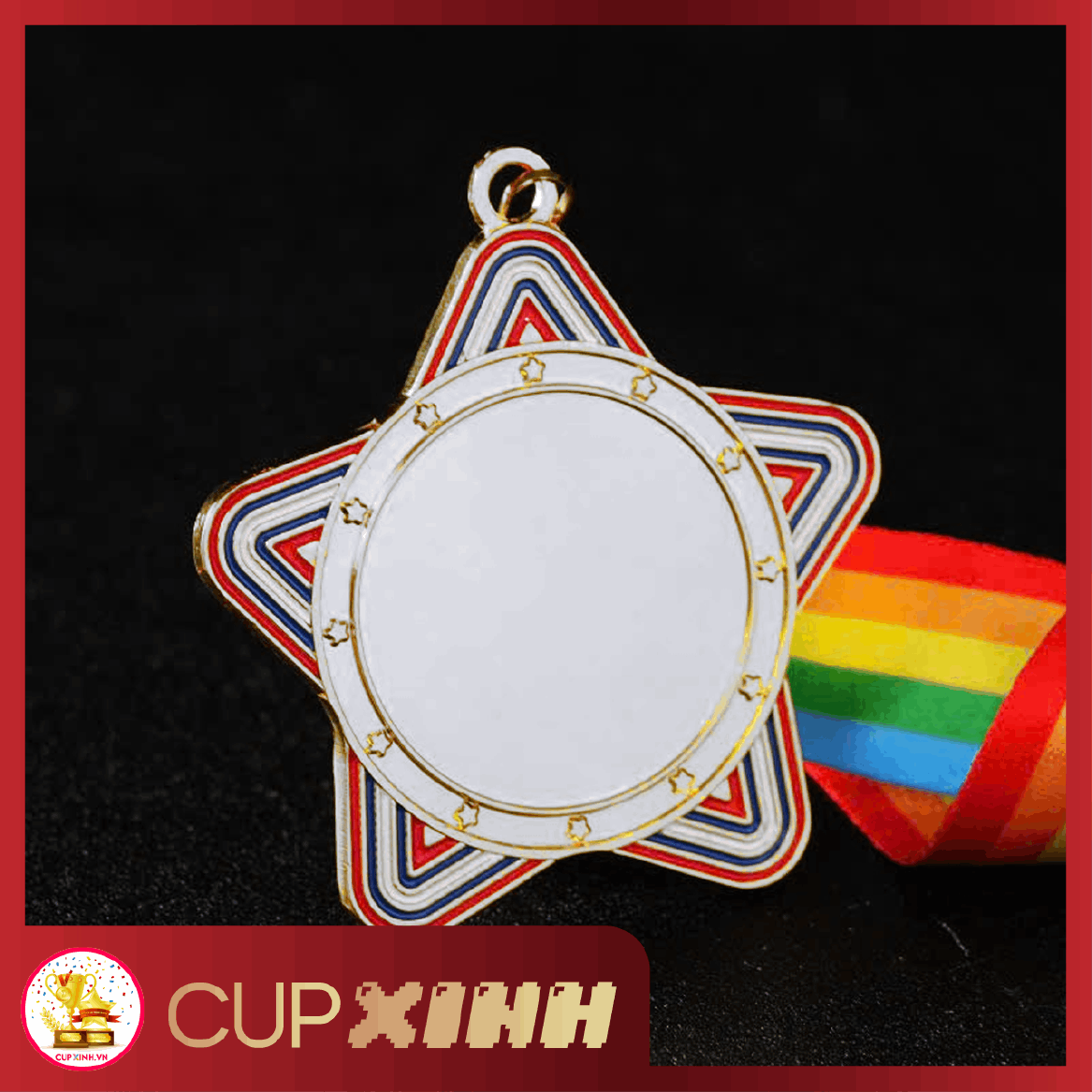 HC049 Huy Chương Ngôi Sao Vàng Bạc Đồng Kim Loại