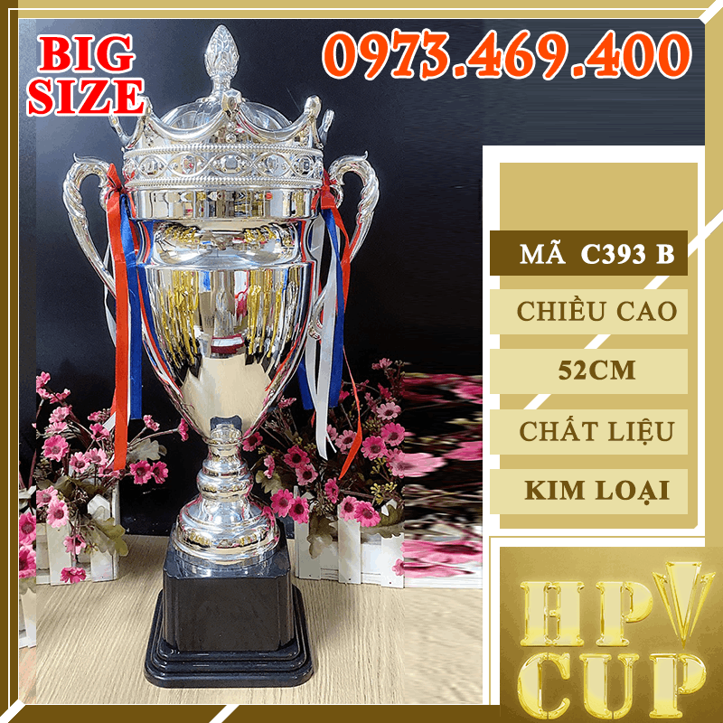 C393 Cup Vua Cup Bộ Size Lớn Kim Loại
