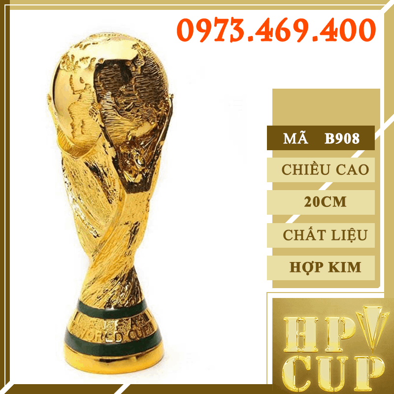 B907 - B908 Cup Bóng Đá WC Hợp Kim