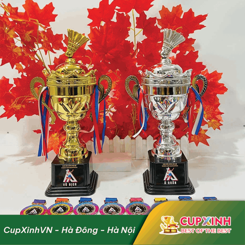 CUP CẦU LÔNG KIM LOẠI KÍCH THƯỚC LỚN