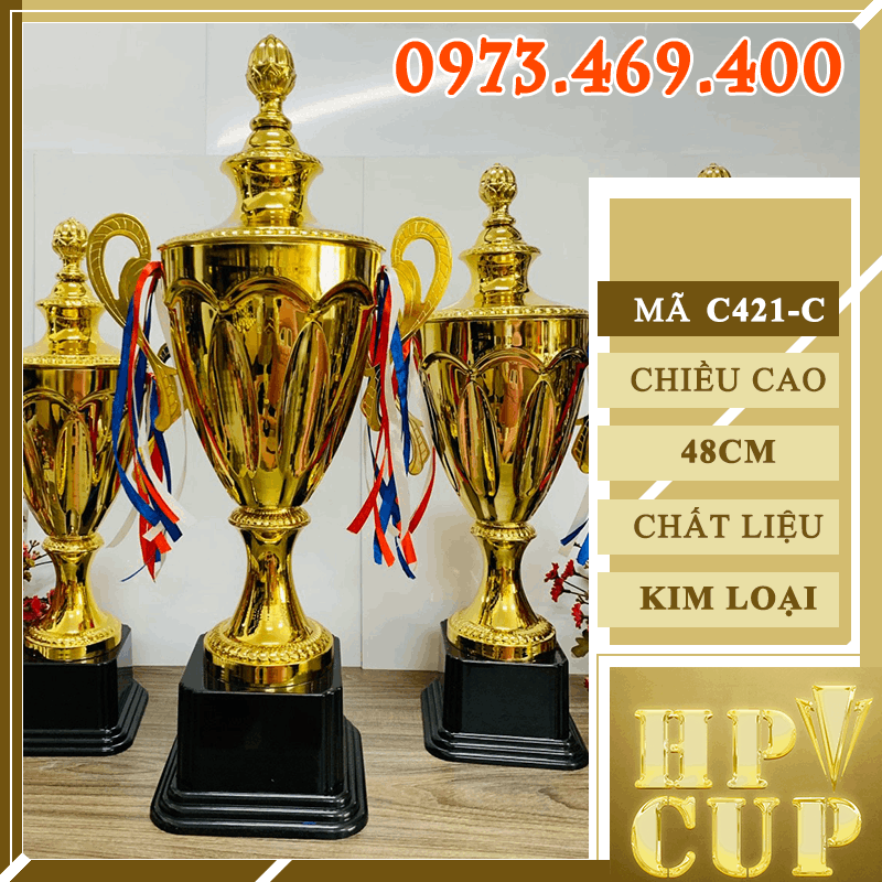 C421 Cup Đầu Bẹt Cup Bộ Kim Loại