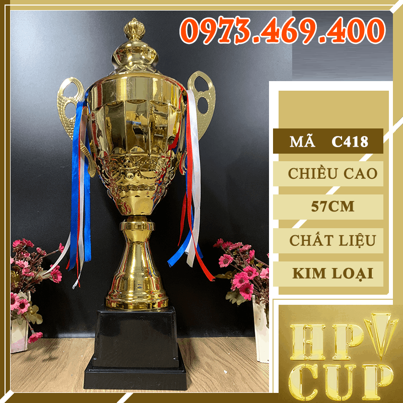C418 Cup Giáp Hoa 4 Size Cup Bộ Kim Loại