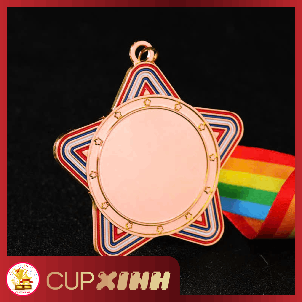 HC049 Huy Chương Ngôi Sao Vàng Bạc Đồng Kim Loại