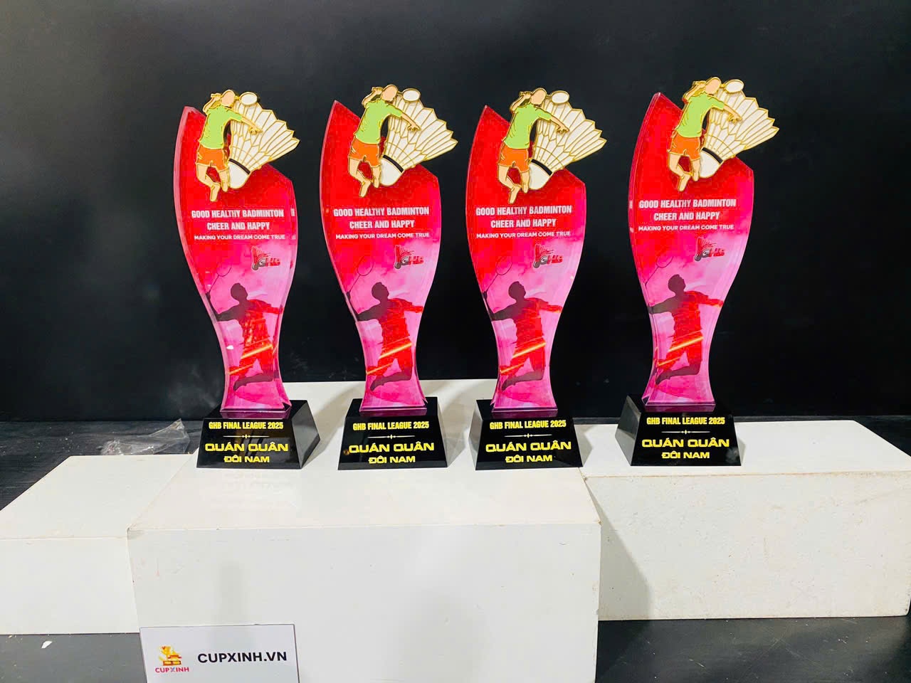 CUP CẦU LÔNG PHA LÊ CON CÁ MỚI