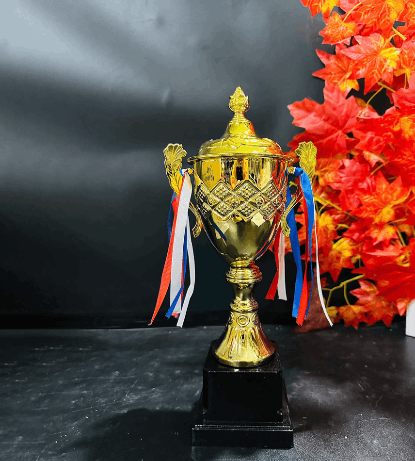 C029-C Cup Thân Quả Trám Cup Bộ Vàng Bạc Đồng Kim Loại