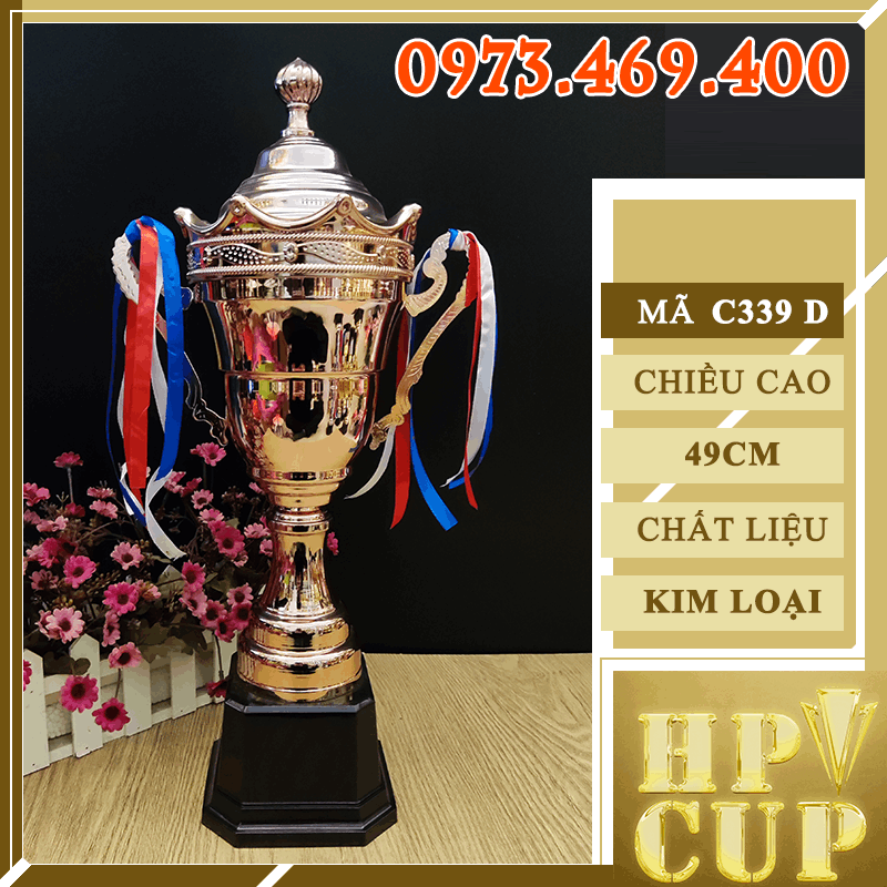 C339 Cup Bộ Ba Đầu Tháp Cup Bộ Vang Bạc Đồng Kim Loại