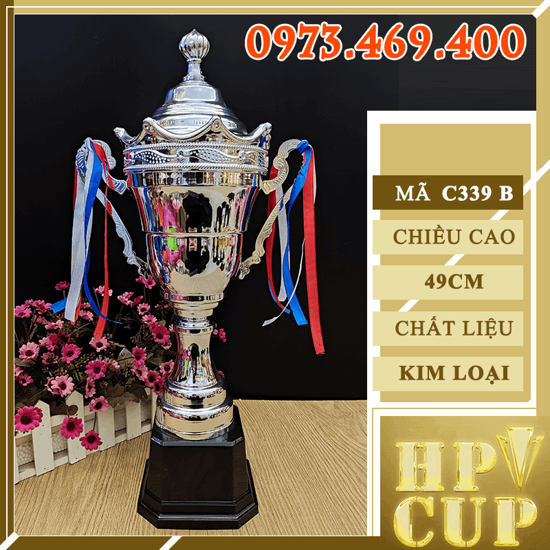 C339 Cup Bộ Ba Đầu Tháp Cup Bộ Vang Bạc Đồng Kim Loại