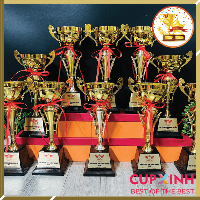 C014 Cup Bát Kim Loại Thẩm Mỹ Cup Bộ