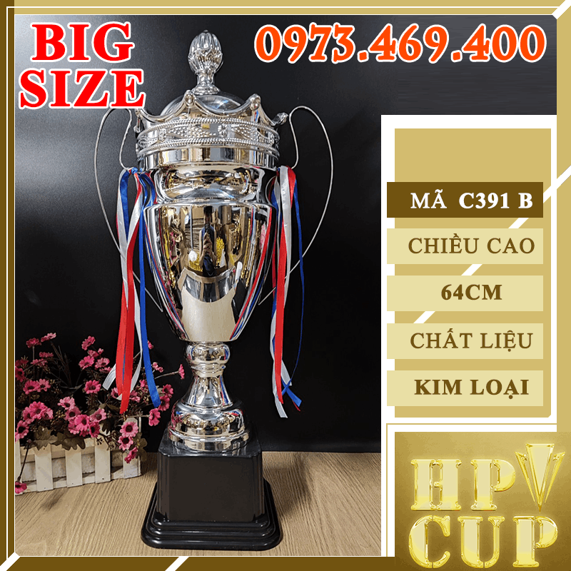 C391-Vàng Cup C1 Có Chóp Cup Bộ Vàng Bạc Kim Loại