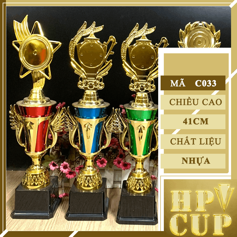 C033 - Cup Thân Cánh Thẩm Mỹ Đỏ Xanh Lá Trắng Tím Không Quả