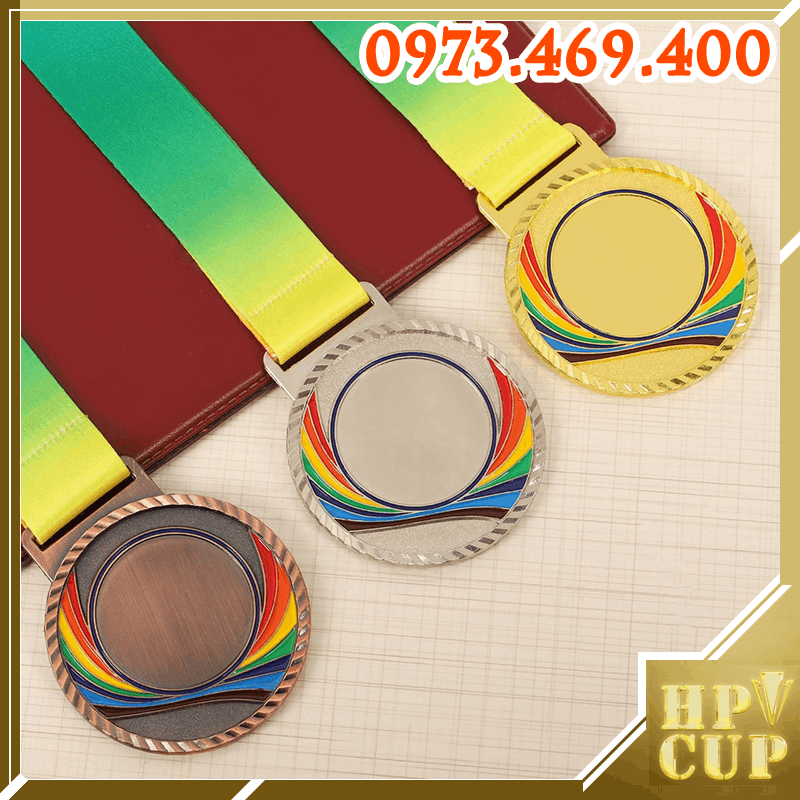HC004 Bảy Màu Huy Chương Vàng Bạc Đồng Kim Loại